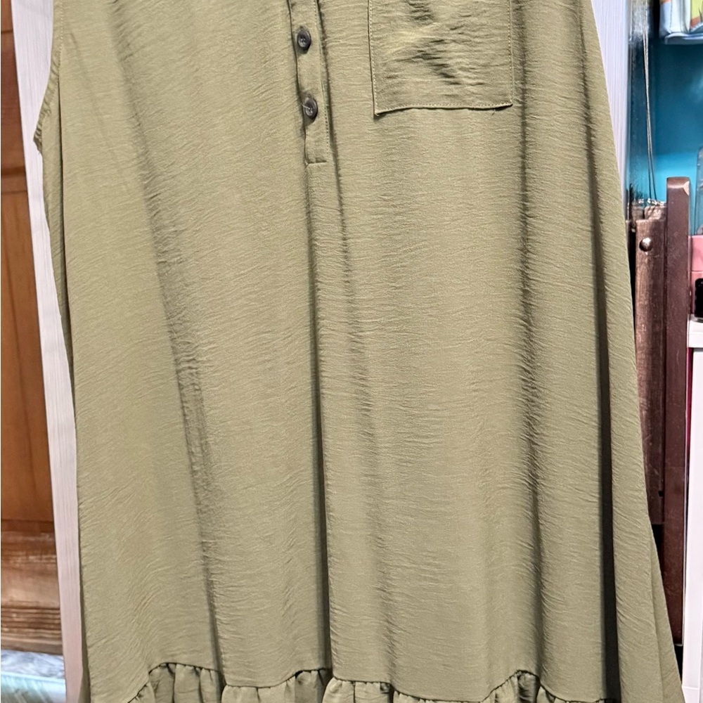 Olive Green Women's Dress